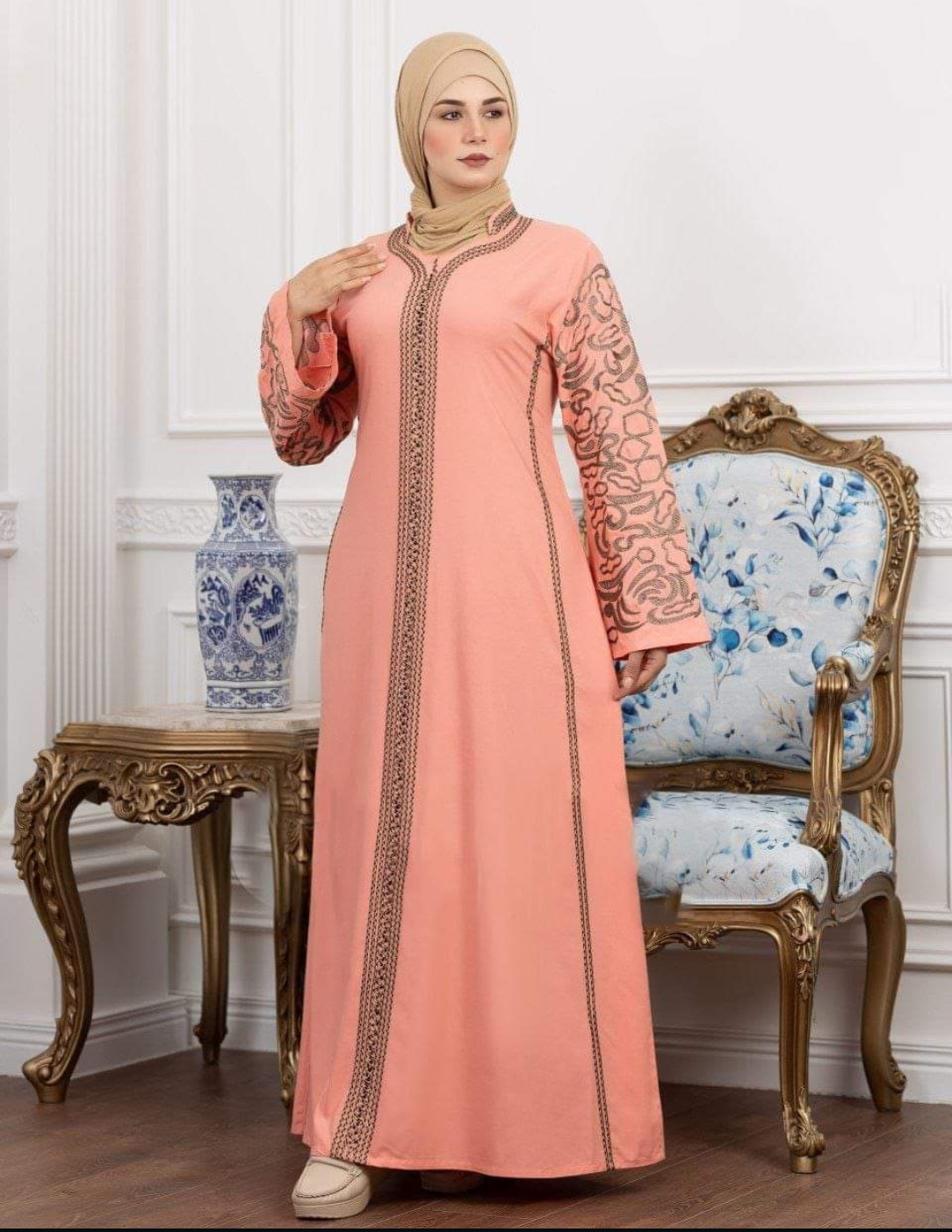 عباية قطن طبيعي