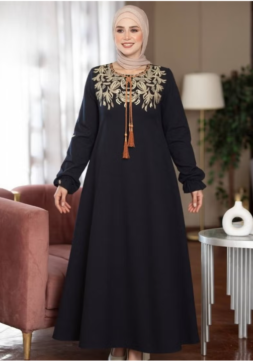 Marasi Women's Casual Cotton Abaya