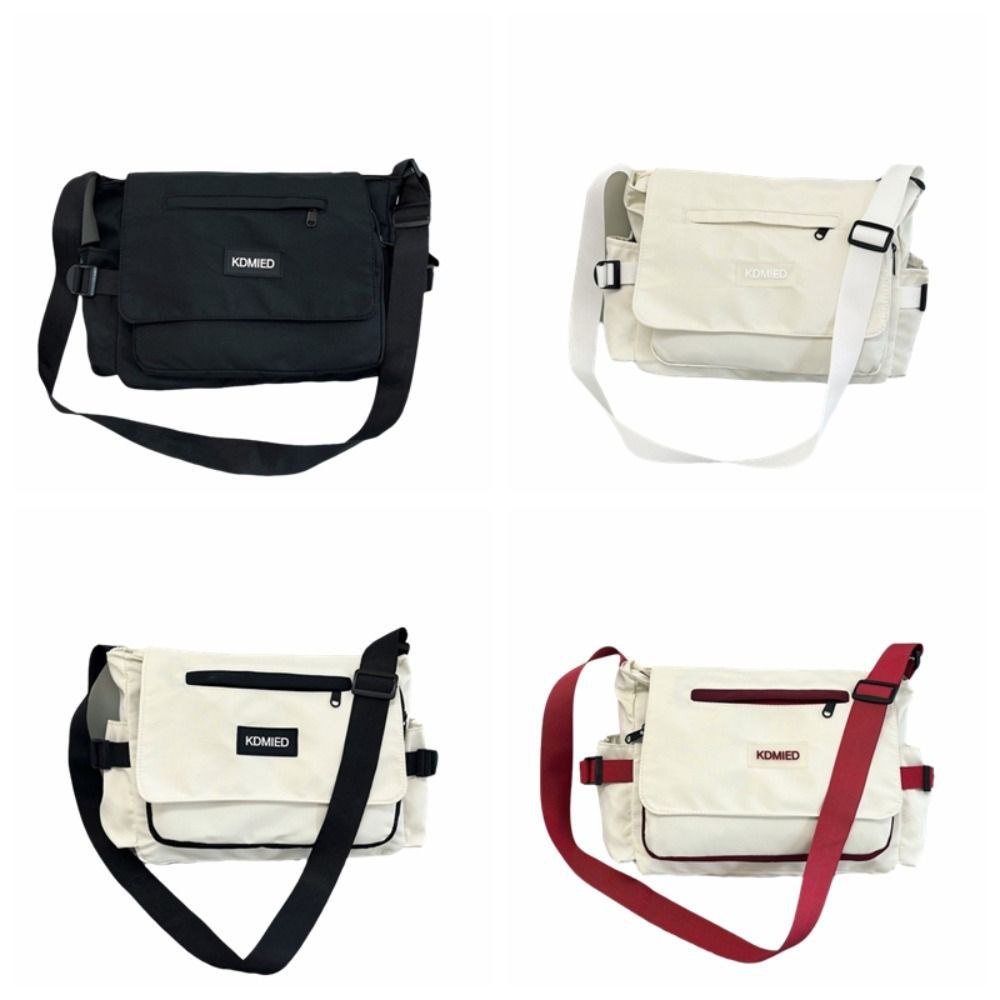 حقيبة كروس بودي قماش متعددة الجيوب بتصميم عصري