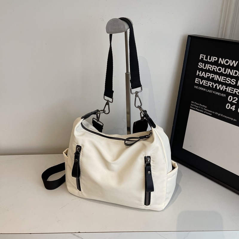 حقيبة قماش بأربعة ألوان مع سحابات جانبية